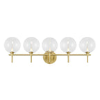Eurofase 48919-012 Gold Iissa, Vanity, 5lt, Gold, Clear Glass Image 1