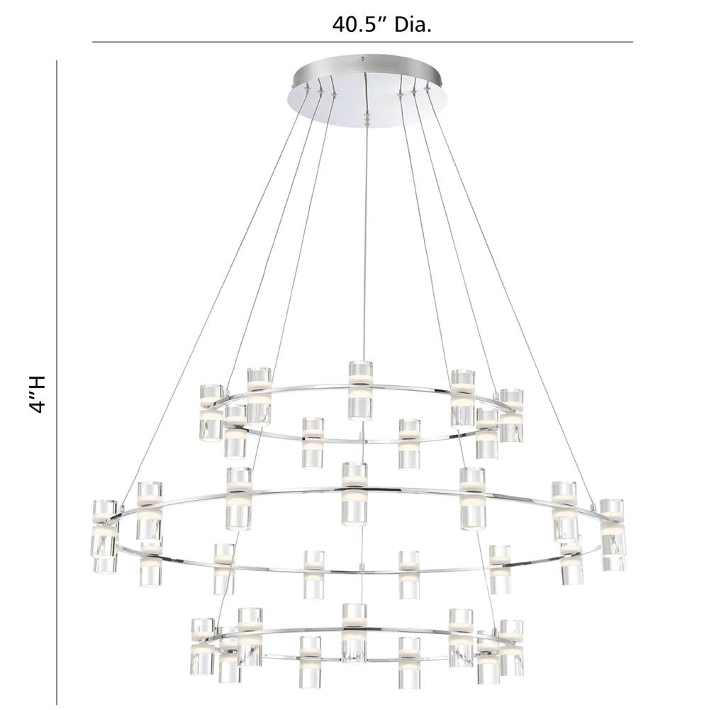 Eurofase Netto, Chandelier , 33-light, 41'', Chrome