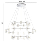 Eurofase Netto, Chandelier , 33-light, 41'', Chrome
