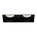 Eurofase Tango 10w 2 Light Black Trimless Wide 3000k Clear Lens