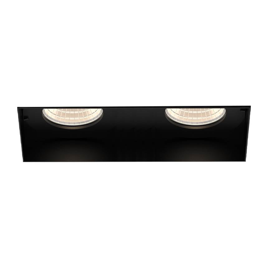Eurofase Tango 15w 2 Light Black Trimless Medium 3000k Clear Lens