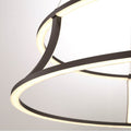 Eurofase 43886-012 Matte Black Cadoux, Chandelier, 30'', Matte Black, White Glass Image 1