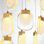 Eurofase 37192-013 Matte Gold Paget, Chandelier, 19-light, 29'', Matte Gold, Clear Glass Image 2