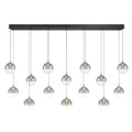 Eurofase 48938-020 Gold Iissa, Chandelier, 14-light, 72'', Gold, Smoked Glass Image 1