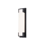 Eurofase Thornhill, Wall Sconce, 19.75'', Powder Coat Black, White Glass