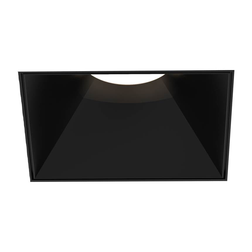 Eurofase Oscar Small 15w Square Black Trimless Black Baffle Wide 3000k Clear Lens