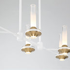 Eurofase 45713-026 Matte White Torcia, Chandelier, 6-light, 31'', Matte White, White Acrylic Image 3