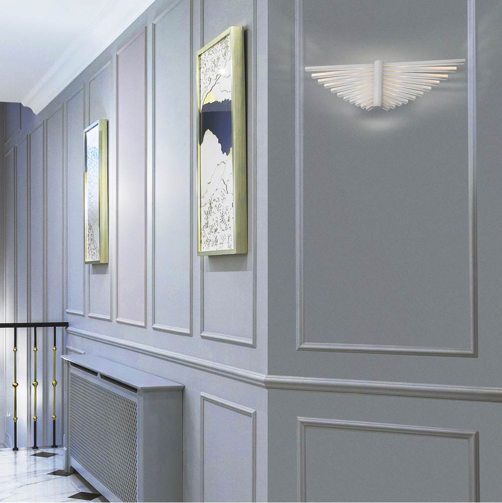 Eurofase 46731-033 Matte White Seraph, Wall Sconce , 25'', Matte White Image 4