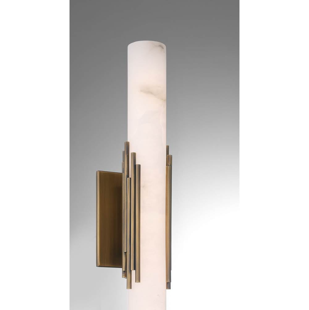Eurofase 49033-014 Antique Brass Venna, Wall Sconce , 22'', Antique Brass, Alabaster Image 3