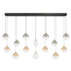 Eurofase Iissa, Chandelier, 14-light, 72'', Gold, Mixed Glass