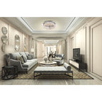 Eurofase 34159-019 Chrome Sassi, Flush Mount , 15'', Chrome Image 3