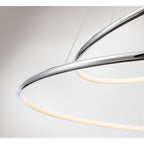 Eurofase 31861-014 Chrome Valley, Chandelier, 2-light, 32'', Chrome, White Acrylic Image 1