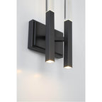 Eurofase 46426-017 Matte Black Benicio, Wall Sconce, 2-light, 18'', Matte Black, Clear Glass Image 2