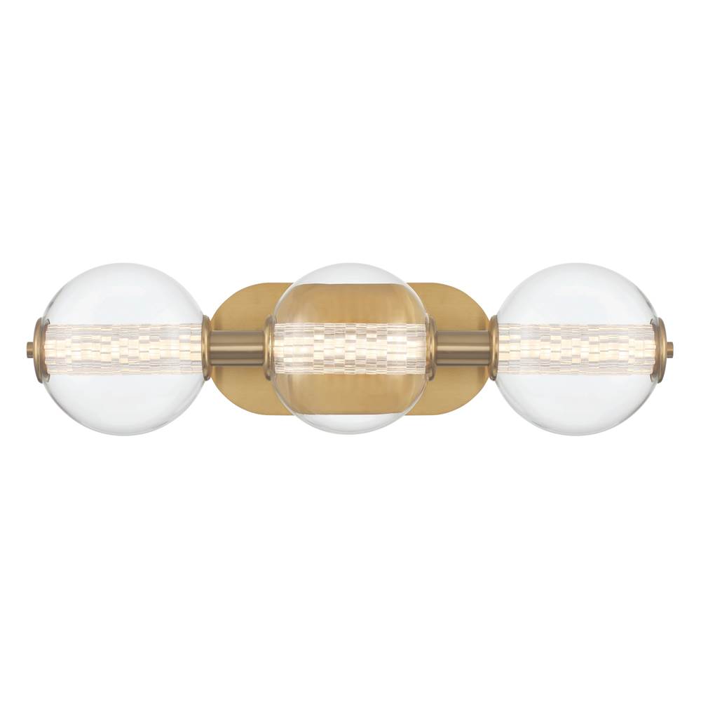 Eurofase 46809-023 Gold Atomo, Vanity, 3lt, 25'', Gold, Clear Glass Image 2