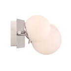 Eurofase 49085-020 Polished Nickel Vine, Vanity, 3lt, Polished Nickel, Opal Glass Image 2