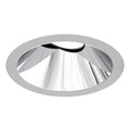 Eurofase Oscar Medium 15w Round White Trim Chrome Baffle Gimbal Wide 3000k Frosted Lens