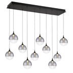 Eurofase 48933-025 Matte Black Iissa, Chandelier, 10-light, 47'', Matte Black, Smoked Glass Image 3