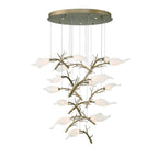 Eurofase Matera, Chandelier, 15-light, 34'', Antique Gold, White Glass