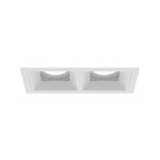 Eurofase BVOR2T02RFRF1530FCL  Bravo 15w 2 Light White Trim Flood 3000k Clear Lens Image 1