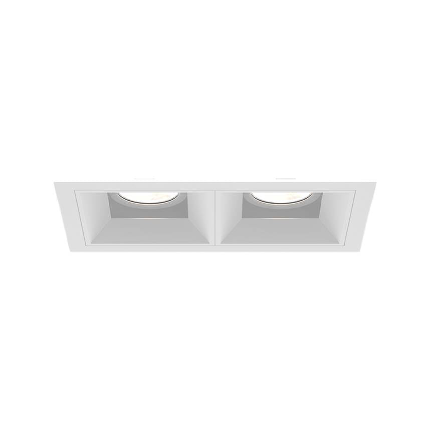 Eurofase BVOR2T02RFRF1035FCL  Bravo 10w 2 Light White Trim Flood 3500k Clear Lens Image 1
