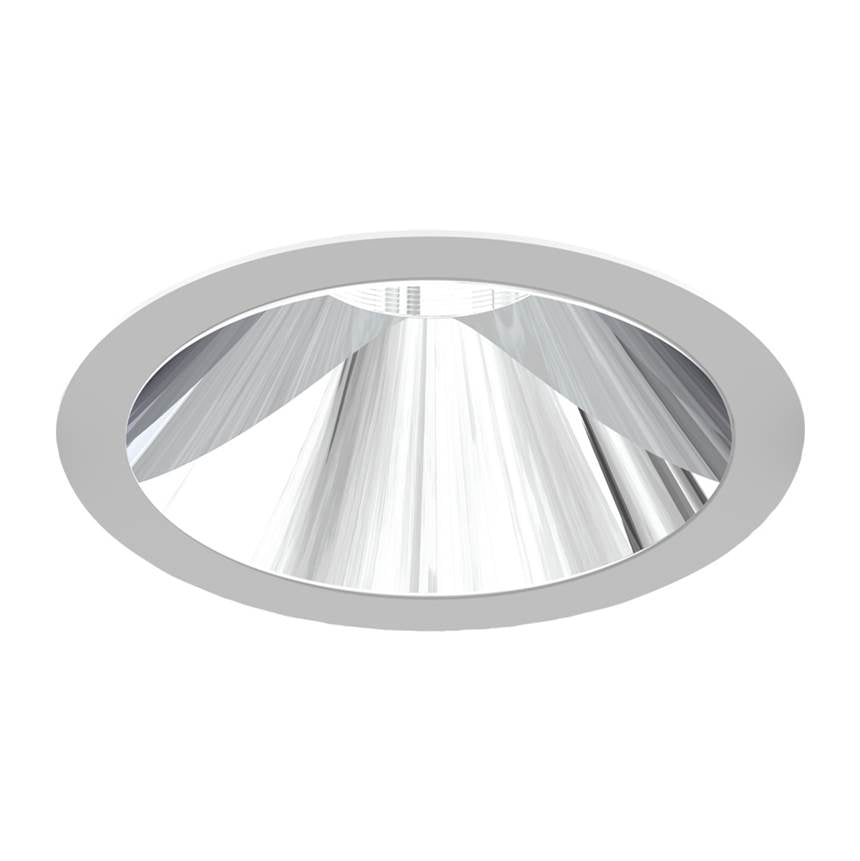Eurofase Oscar Medium 26w Round Chrome Trim Black Baffle Medium 3500k Clear Lens