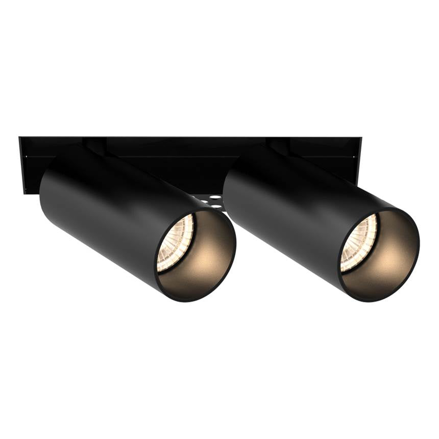 Eurofase Tango 15w 2 Light Black Trimless Spot 3500k Clear Lens