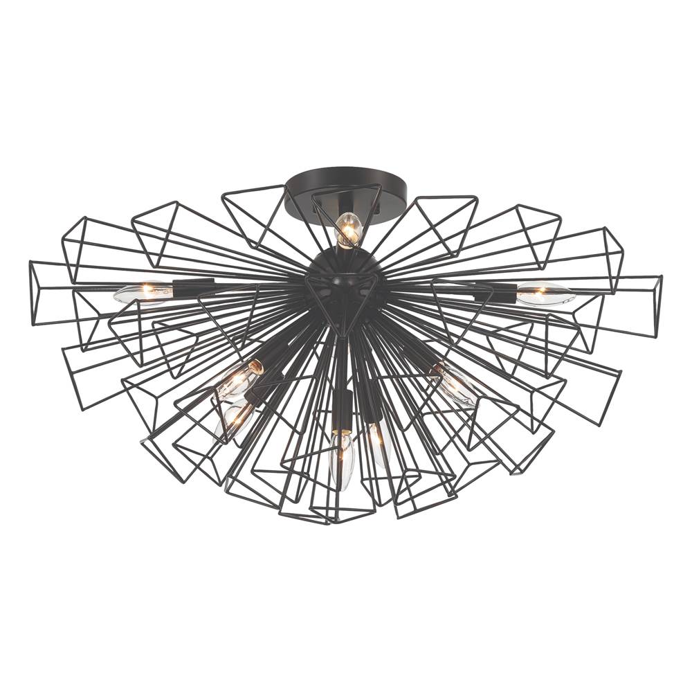 Eurofase 46762-016 Matte Black Dendelio, Chandelier , 9-light, 30'', Matte Black Image 5