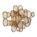 Eurofase 45452-024 Matte Gold Trento, Wall Sconce, 18'', Matte Gold, Clear-amber Glass Image 1
