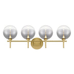 Eurofase 48916-028 Gold Iissa, Vanity, 4lt, Gold, Smoked Glass Image 1
