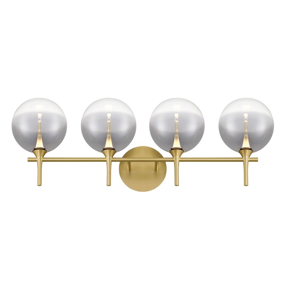 Eurofase 48916-028 Gold Iissa, Vanity, 4lt, Gold, Smoked Glass Image 1