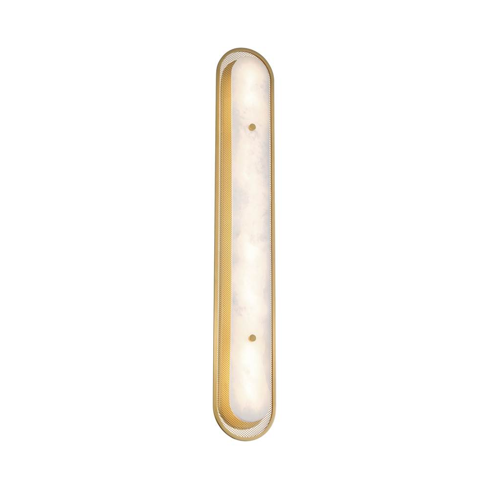 Eurofase 49176-025 Gold Tramore, Wall Sconce , 38'', Gold, Alabaster Image 6
