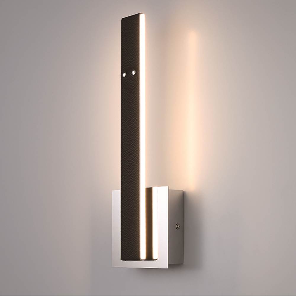 Eurofase Verdura, Wall Sconce, 16'', Matte Black, White Acrylic