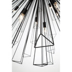 Eurofase 43865-017 Matte Black Dendelio, Chandelier , 35-light, 54'', Matte Black Image 2