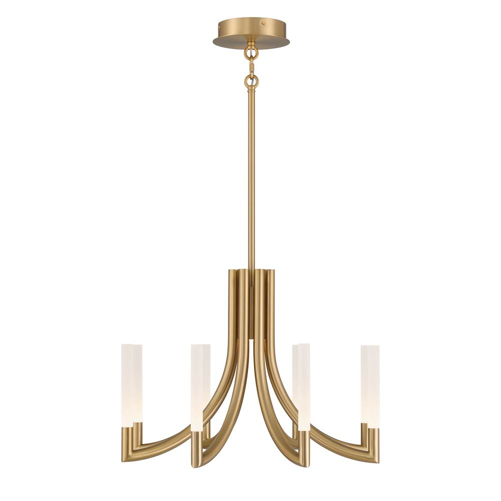 Eurofase 49010-015 Gold Olette, Chandelier, 8-light, 24'', Gold, Frosted Acrylic Image 5