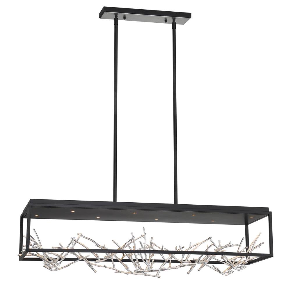 Eurofase 35642-023 Silver Black Mix Aerie, Chandelier , 8-light, 42'', Silver-black Mix Image 3