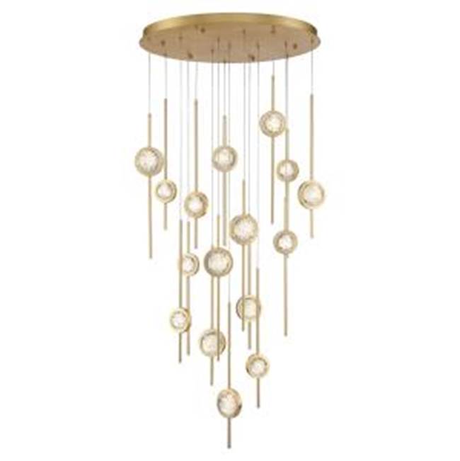Eurofase 39465-023 Gold Barletta, Chandelier , 16-light, 32'', Gold Image 1