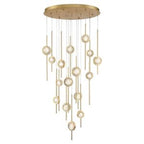 Eurofase 39465-023 Gold Barletta, Chandelier , 16-light, 32'', Gold Image 1