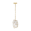 Eurofase Heera, Chandelier, 13'', Antique Brass, White Glass
