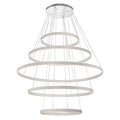 Eurofase 43901-036 Matte Grey Verdura, Chandelier, 5-light, 60'', Matte Grey, White Acrylic Image 1