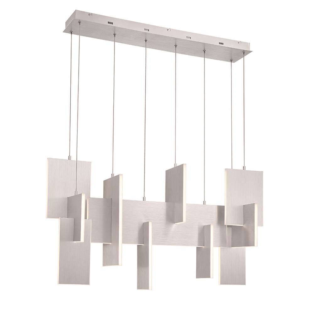 Eurofase Coburg, Chandelier , 3-light, 42'', Anodized Silver