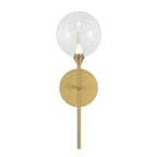 Eurofase 48910-019 Gold Iissa, Wall Sconce, 19'', Gold, Clear Glass Image 1