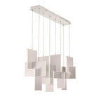 Eurofase 38044-030 Anodized Silver Coburg, Chandelier , 3-light, 42'', Anodized Silver Image 6