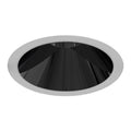 Eurofase Oscar Small 10w Round White Trim Dark Chorme Baffle Wide 3000k Clear Lens