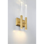 Eurofase 46426-031 Gold Benicio, Wall Sconce, 2-light, 18'', Gold, Clear Glass Image 2