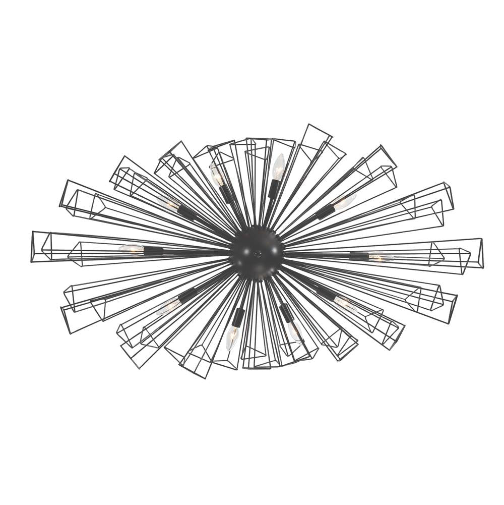 Eurofase 46761-019 Matte Black Dendelio, Chandelier , 10-light, 45'', Matte Black Image 6