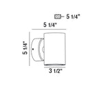 Eurofase Glen,outdr,led Wallmnt,bk