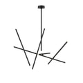 Eurofase 36250-011 Matte Black Crossroads, Chandelier , 10-light, 47'', Matte Black Image 1