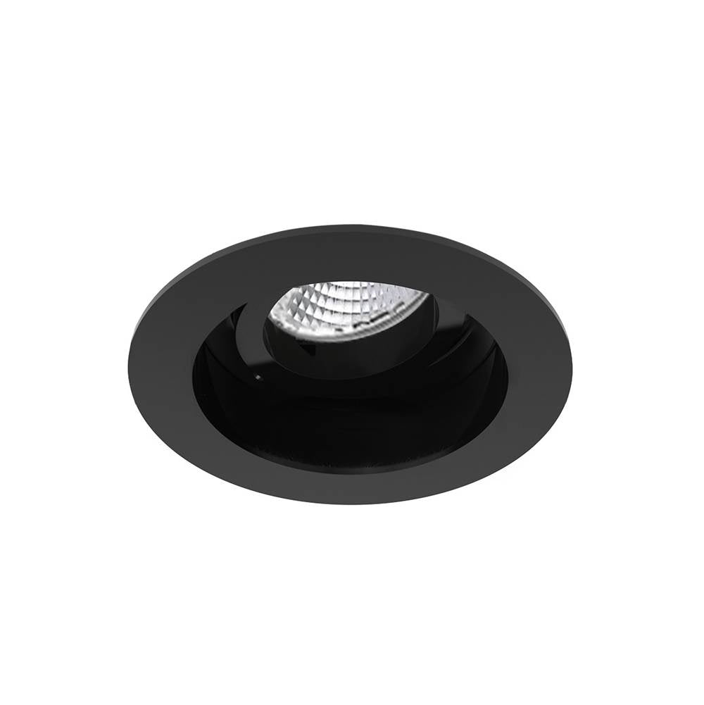 Eurofase 28720-35-021 Black Amigo 15w 1 Light Round Trim Gimbal 3500k Black Image 2