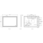 Eurofase 48975-032 Brushed Black Artell, Mirror , 30'' X 42'', Brushed Black Image 3