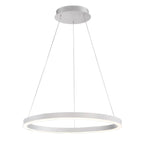 Eurofase Spunto, Chandelier, 28'', Brushed Silver, White Glass